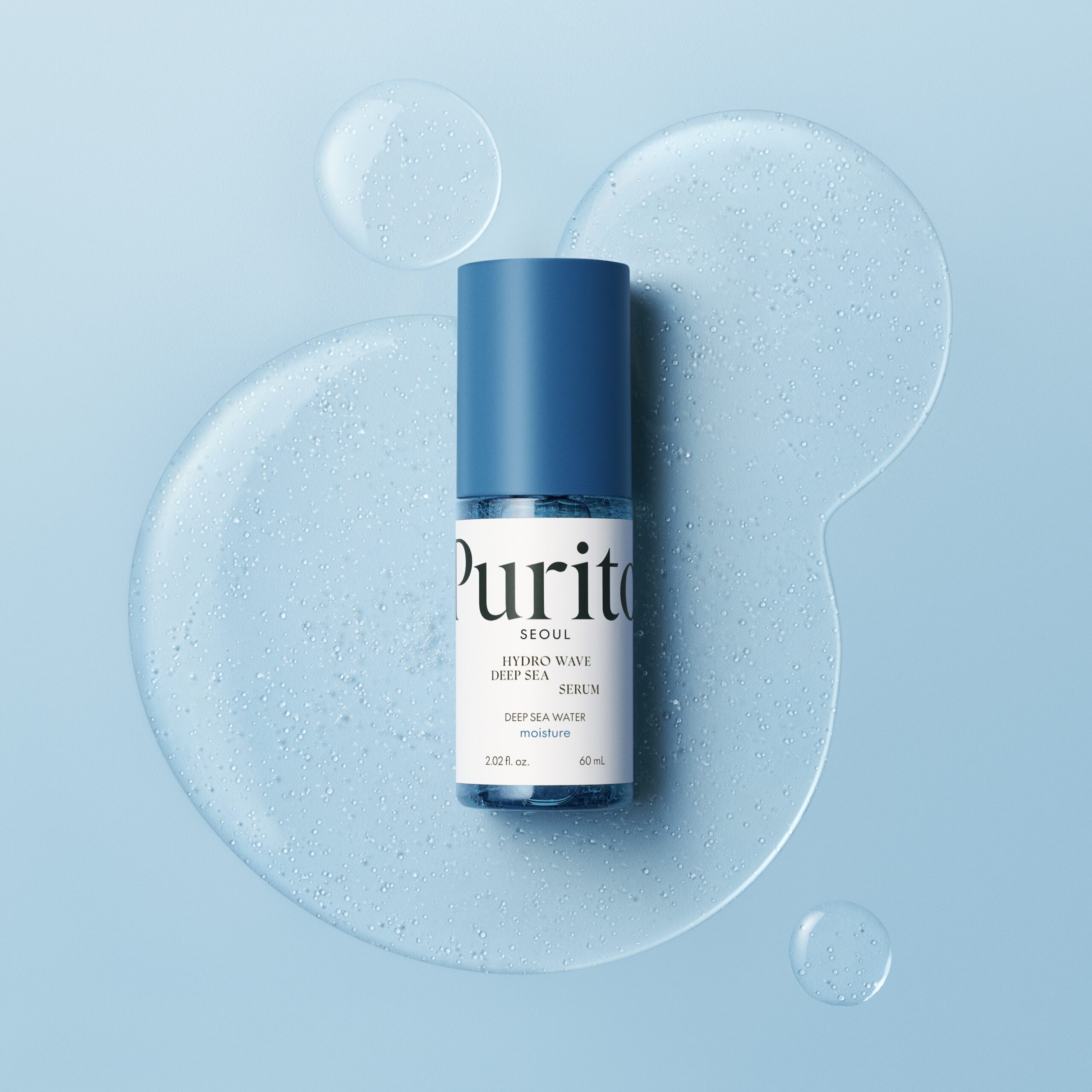 Зволожувальна сироватка з морською водою Purito Seoul Hydro Wave Deep Sea Serum, 60 ml — Купити в інтернет-магазині — SHELFIE